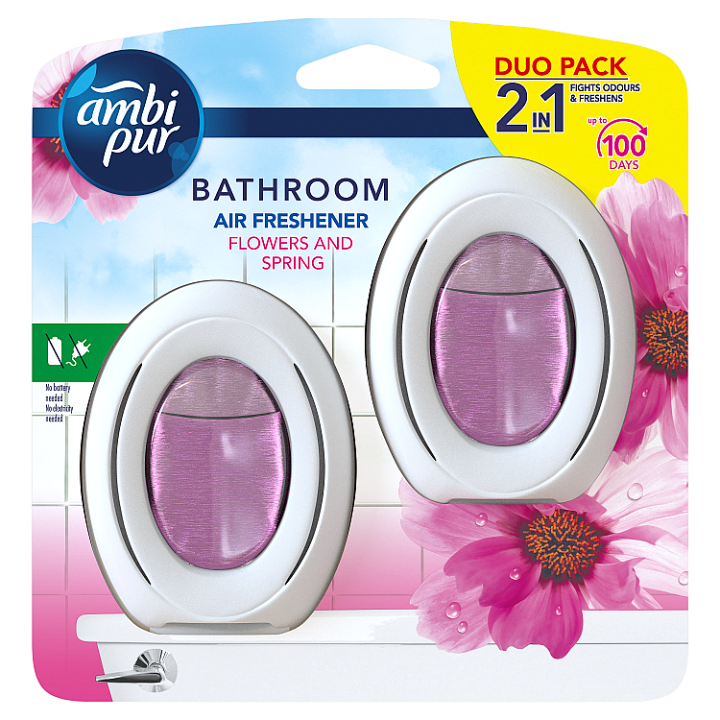 E-shop Ambi Pur Bathroom Flowers and Spring Osvěžovač Vzduchu 2 X