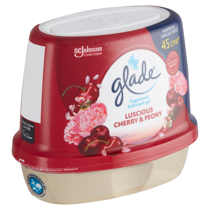 E-shop Glade Luscious Cherry & Peony vonný gel do koupelny 180g