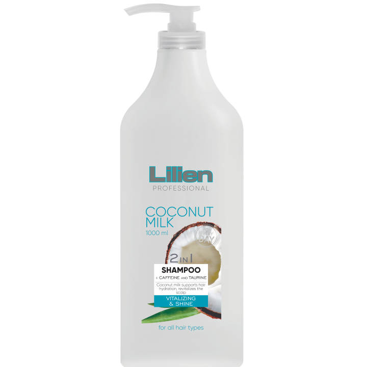 E-shop Lilien šampon všechny typy vlasů 2v1 Kokosové mléko 1000ml
