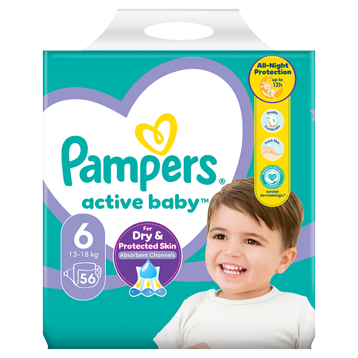 Pampers Active Baby Giant Pack vel.6 56ks