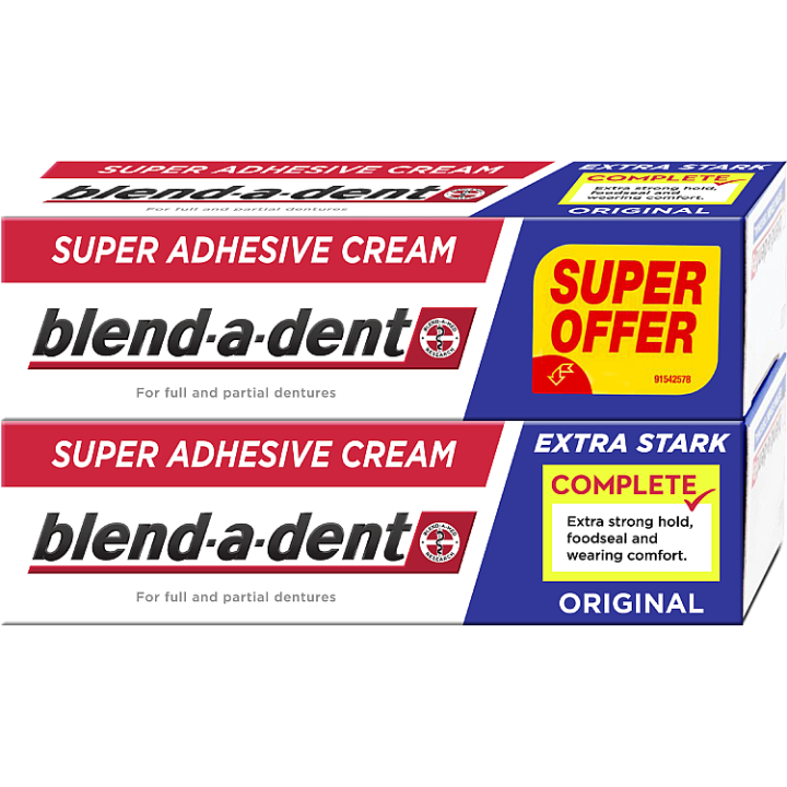 E-shop Blend-a-dent Complete Fixační Krém Na Zubní Náhradu 2 x 47 g, Original