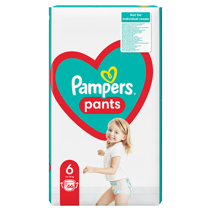 PAMPERS Pants vel.6 Plenkové kalhotky 15+kg 132 ks