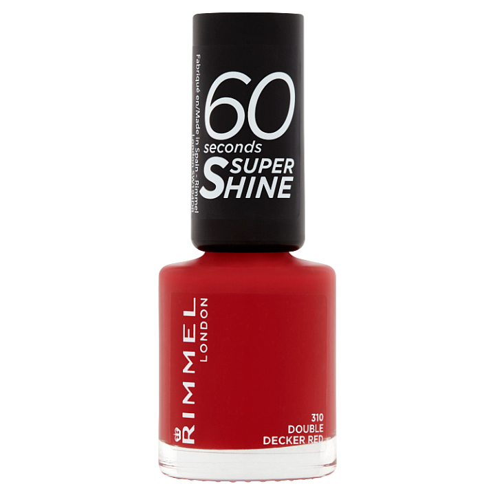 E-shop Rimmel London 60 Seconds Super Shine 310 double decker red 8ml