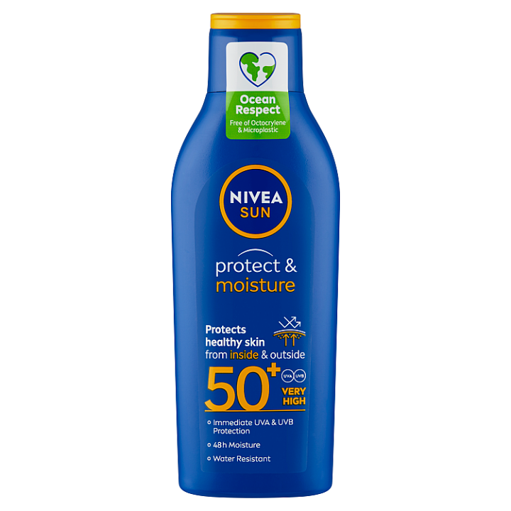 E-shop Nivea Sun Protect & Moisture Hydratační mléko na opalování OF 50+ 200ml