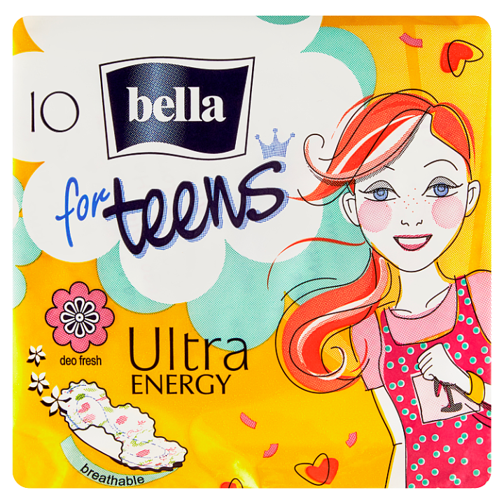 E-shop Bella For Teens Ultra energy Hygienické vložky s křidélky á 10 ks