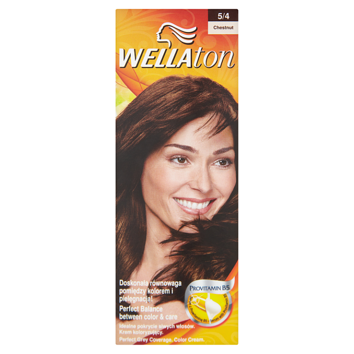E-shop Wella Wellaton 5/4 kaštanová - permanentní krémová barva na vlasy s provitamínem B5