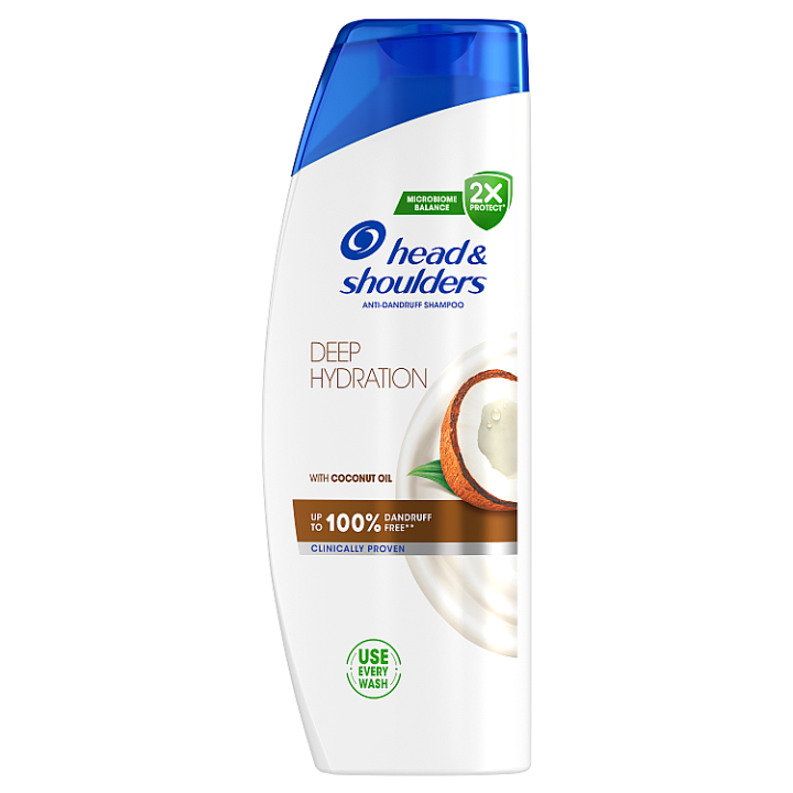 E-shop Head & Shoulders Deep Hydration Šampon proti Lupům 400 ml Kokosový Olej. Každoden. Použití