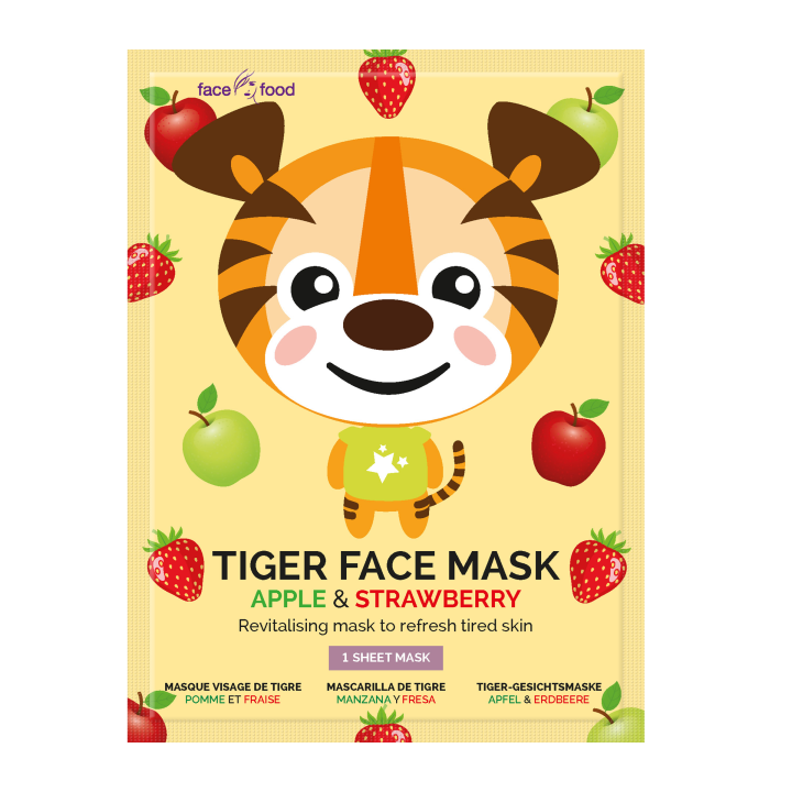 E-shop 7th Heaven Dětská pleťová maska Tygr – jablko a jahoda