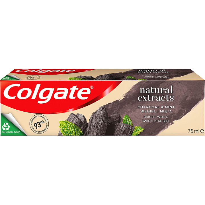 Colgate Naturals Charcoal& Mint bělicí zubní pasta 75 ml