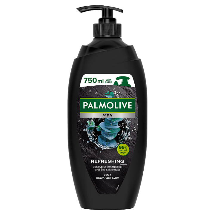 E-shop Palmolive For Men Refreshing sprchový gel pro muže 3v1 pumpa 750ml