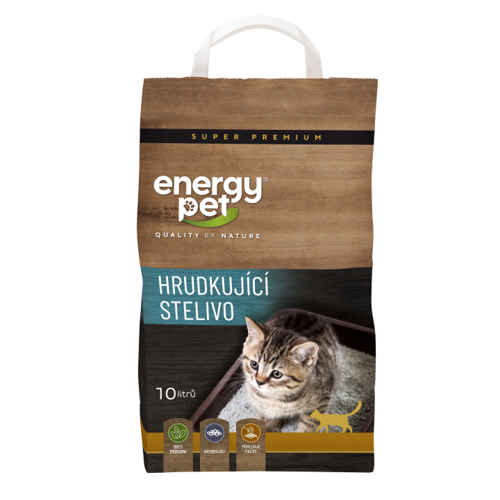 E-shop Energy Pet hrudkující stelivo pro kočky 10l