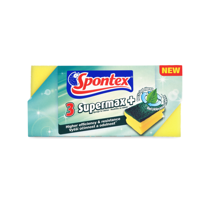 E-shop Spontex Super Max+ houba tvarovaná velká 3ks