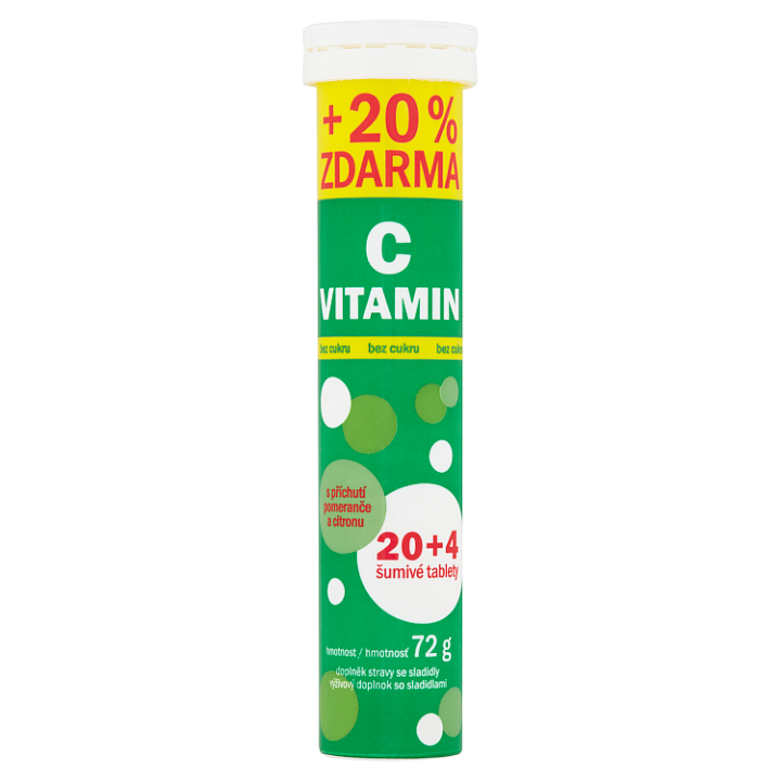 Vitar Vitamin C 24 šumivé tablety 72g