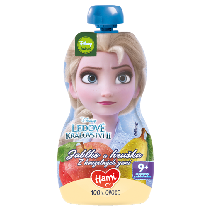 E-shop Hami Disney Frozen Elsa ovocná kapsička Jablko a hruška 110g, 9+