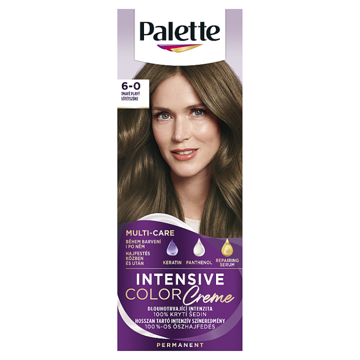 E-shop Palette Intensive Color Creme barva na vlasy Tmavě plavý 6-0