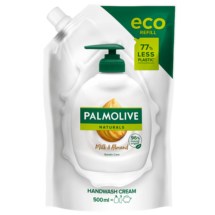E-shop Palmolive Naturals Almond & Milk tekuté mýdlo náhradní náplň 500 ml