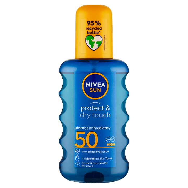 E-shop Nivea Sun Protect & Dry Touch Neviditelný sprej na opalování OF 50 200ml
