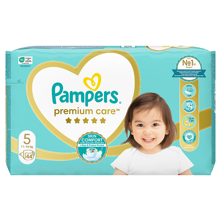 Pampers Premium Care 5 JUNIOR 11-16 kg 44 ks