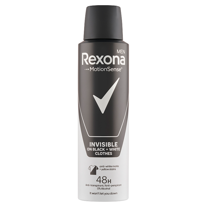E-shop Rexona Men Invisible Black + White antiperspirant sprej pro muže 150ml