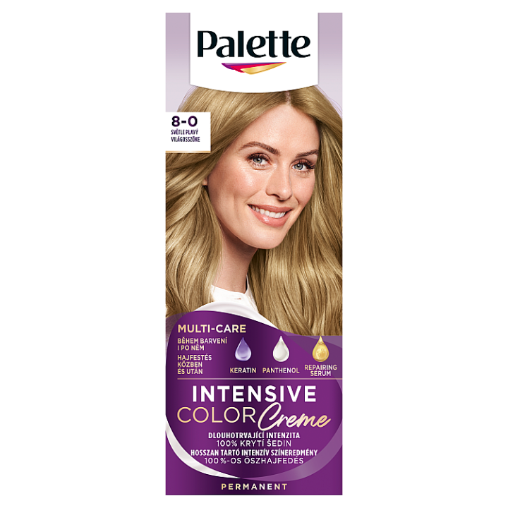 E-shop Palette Intensive Color Creme barva na vlasy Světle plavý 8-0