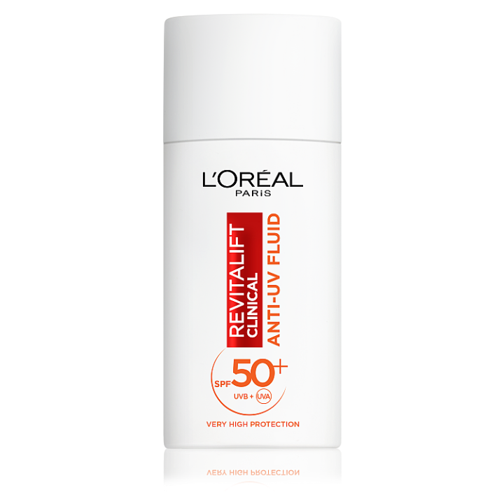 E-shop L'Oréal Paris Revitalift Clinical Denní Anti-UV Fluid s velmi vysokou ochranou s SPF50+ a vitaminem C, 50 ml