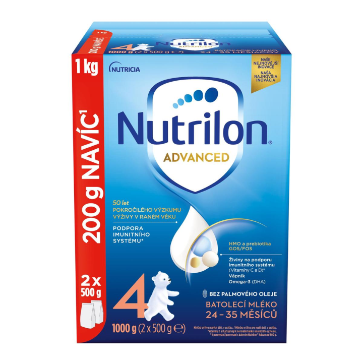 Nutrilon 4 Advanced batolecí mléko od uk. 24. měsíce 6x 1000 g