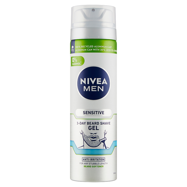 E-shop Nivea Men Sensitive Gel na holení na 3denní strniště 200ml