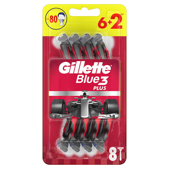E-shop Gillette Blue3 Nitro Pánské Pohotové Holítko, 8 ks