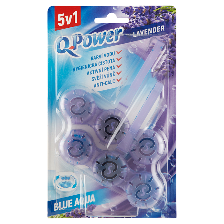 E-shop Q-Power Tuhý WC závěs Blue Aqua Lavender 2 x 40g