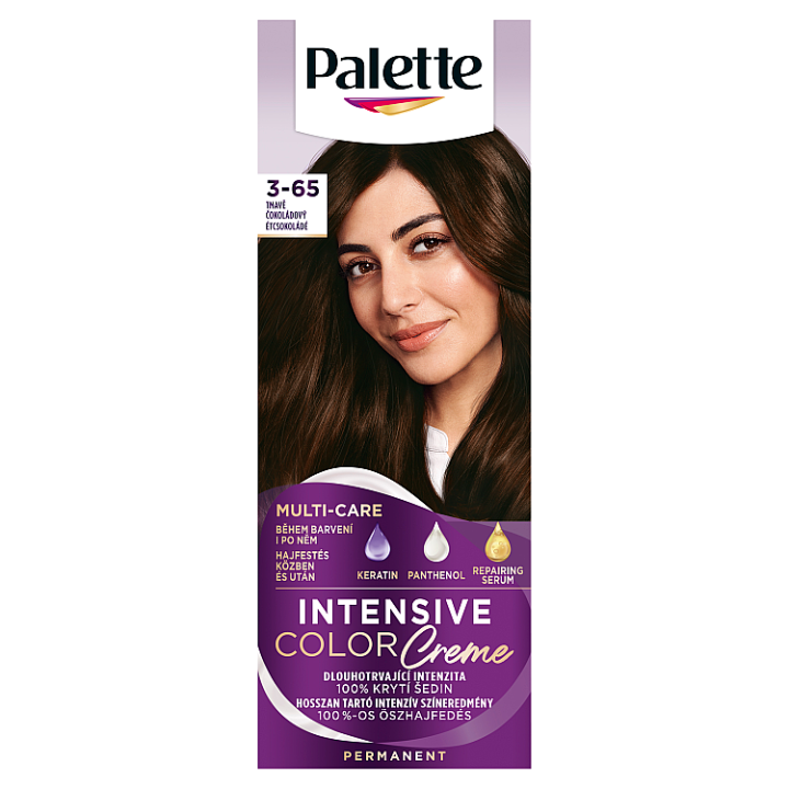 E-shop Palette Intensive Color Creme barva na vlasy Tmavě čokoládový 3-65