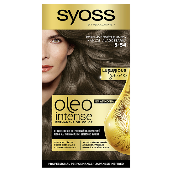 E-shop Syoss Oleo Intense barva na vlasy Popelavě světle hnědý 5-54