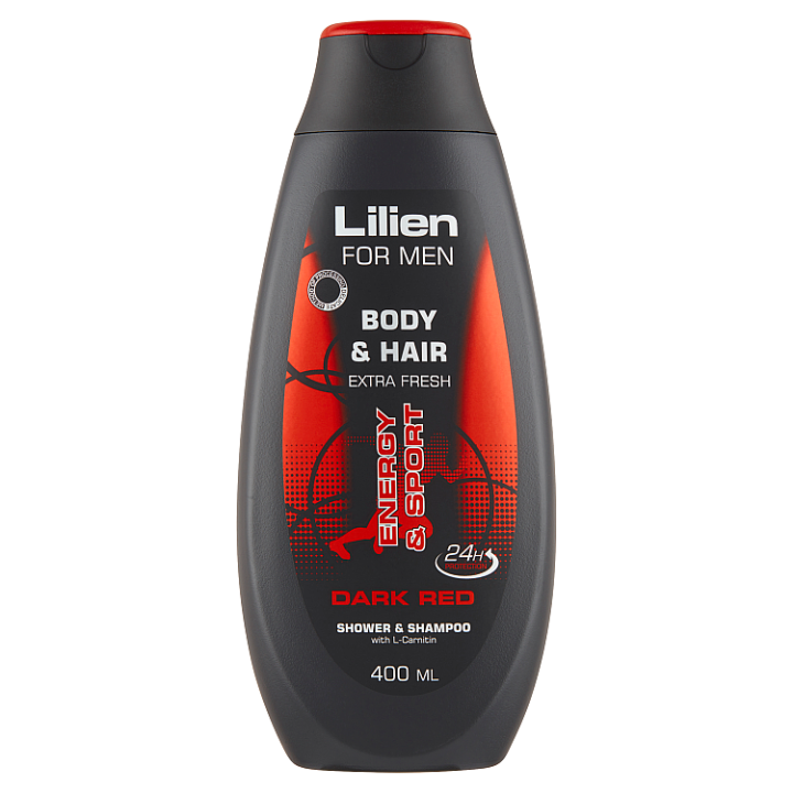 E-shop Lilien For Men Dark Red sprchový šampon 400ml