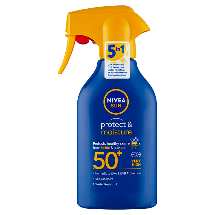 E-shop Nivea Sun Protect & Moisture Hydratační sprej na opalování OF 50+ 270ml