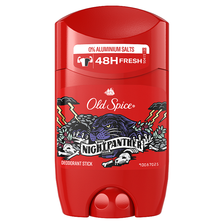 E-shop Old Spice Night Panther Tuhý Deodorant Pro Muže 50ml, 48h Svěžest, Bez Obsahu Hliníku