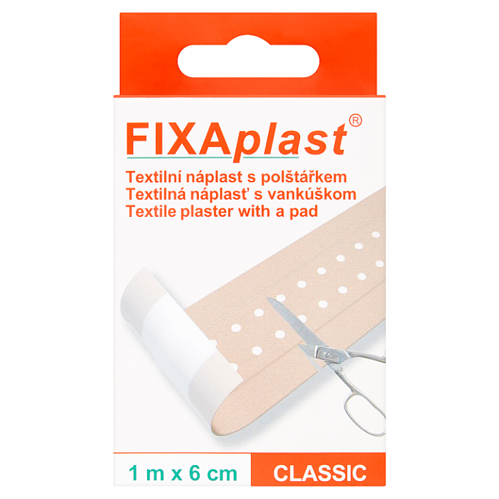 E-shop Fixaplast Textilní náplast s polštářkem