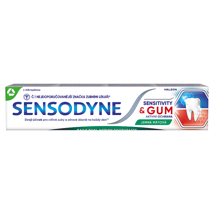 E-shop Sensodyne Sensitivity & Gum jemná mátová zubní pasta s fluoridem 75ml