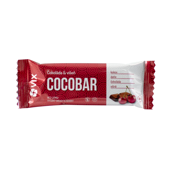 E-shop VIX Cocobar Hořká čokoláda s višní 30g