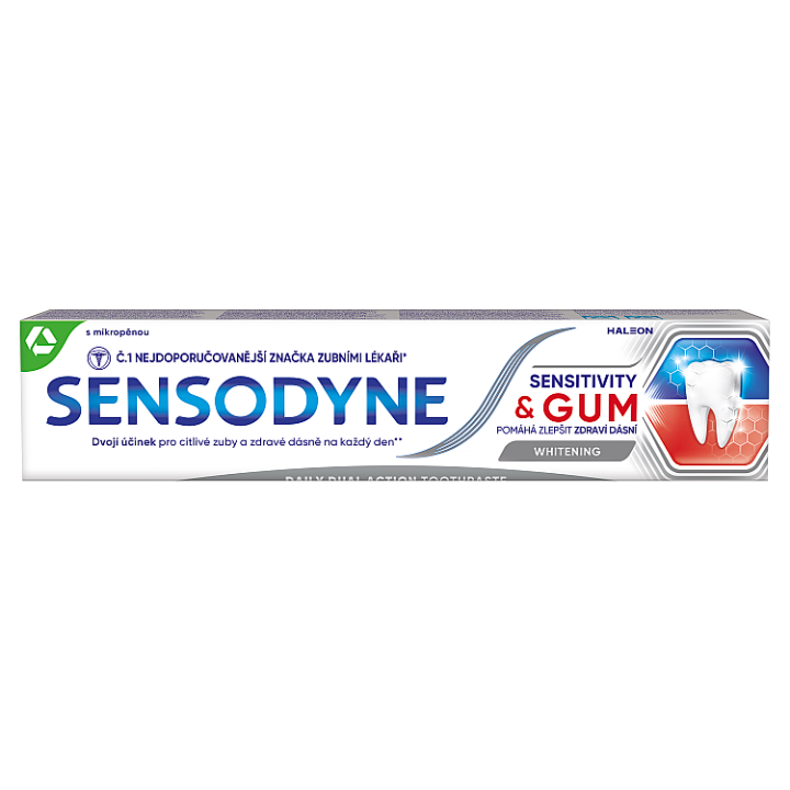 E-shop Sensodyne Sensitivity & Gum Whitening zubní pasta s fluoridem 75ml