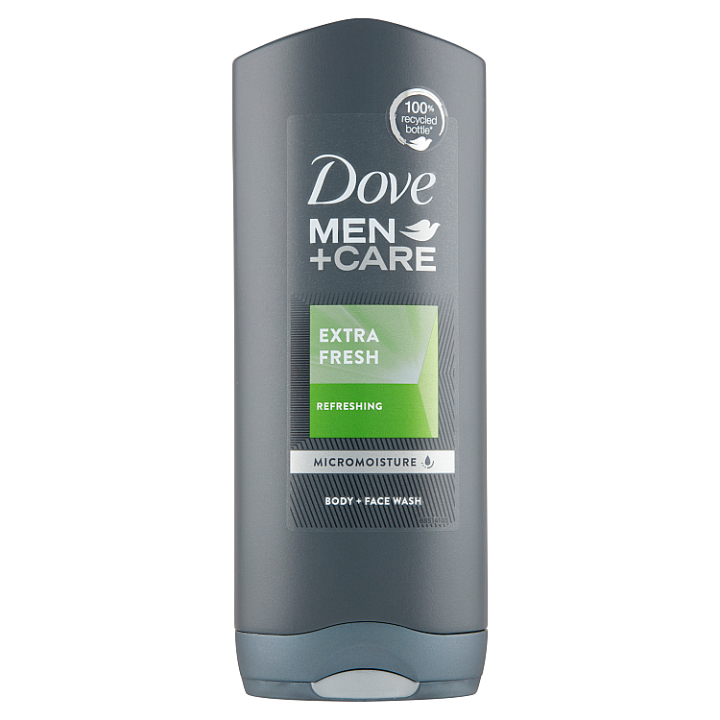 E-shop Dove Men+Care Extra Fresh sprchový gel na tělo a obličej 400ml