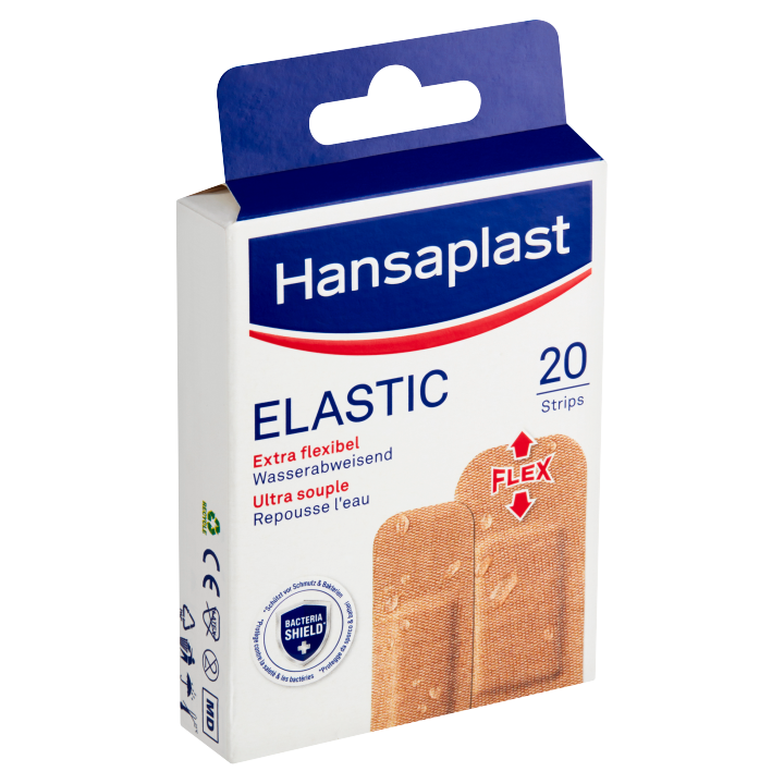 E-shop Hansaplast Elastic Pružné a vodu odpuzující náplasti 20 ks