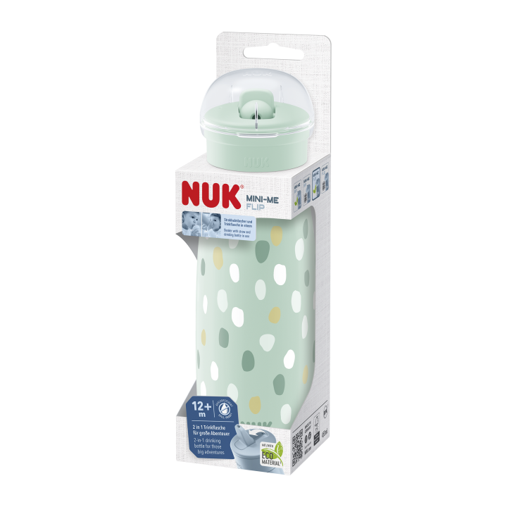 NUK Mini-Me Flip sportovní láhev Pink 12m+ 450 ml