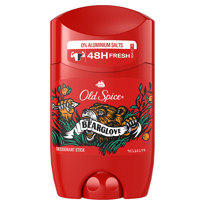 E-shop Old Spice Bearglove Tuhý Deodorant Pro Muže 50ml, 48h Svěžest, Bez Obsahu Hliníku