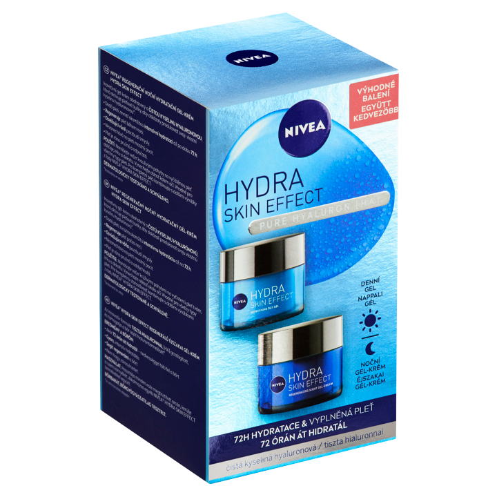 E-shop Nivea Hydra Skin Effect Hydratační denní gel a noční gel-krém 2 x 50ml