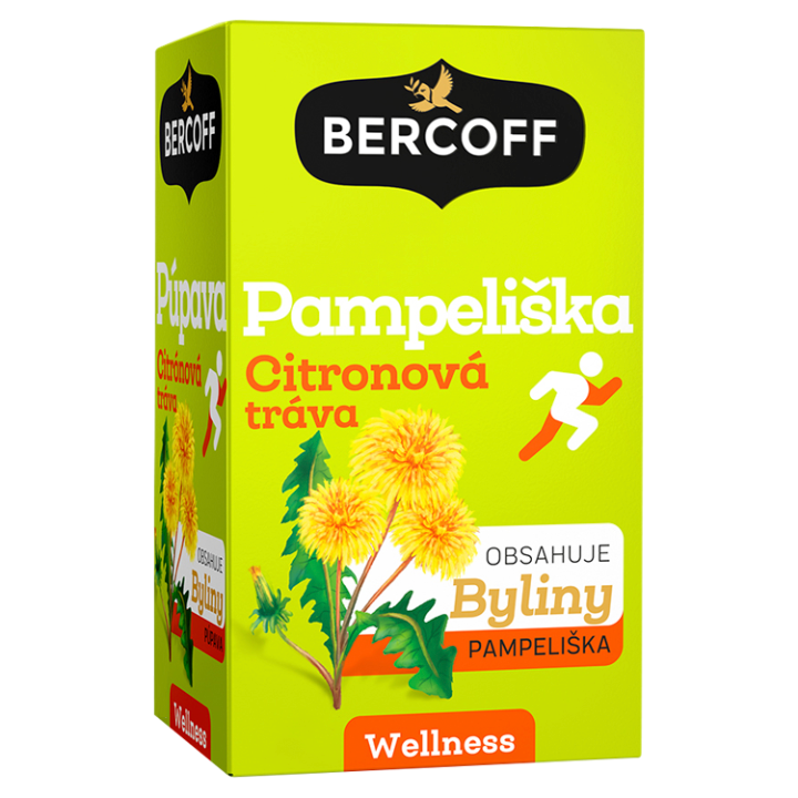 E-shop Bercoff Wellness Pampeliška citronová tráva 20 x 1,5g (30g)