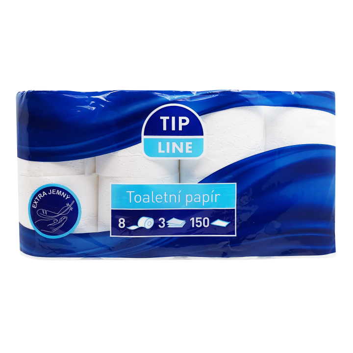 E-shop Tip Line Jemný toaletní papír 3-vrstvý 8 ks