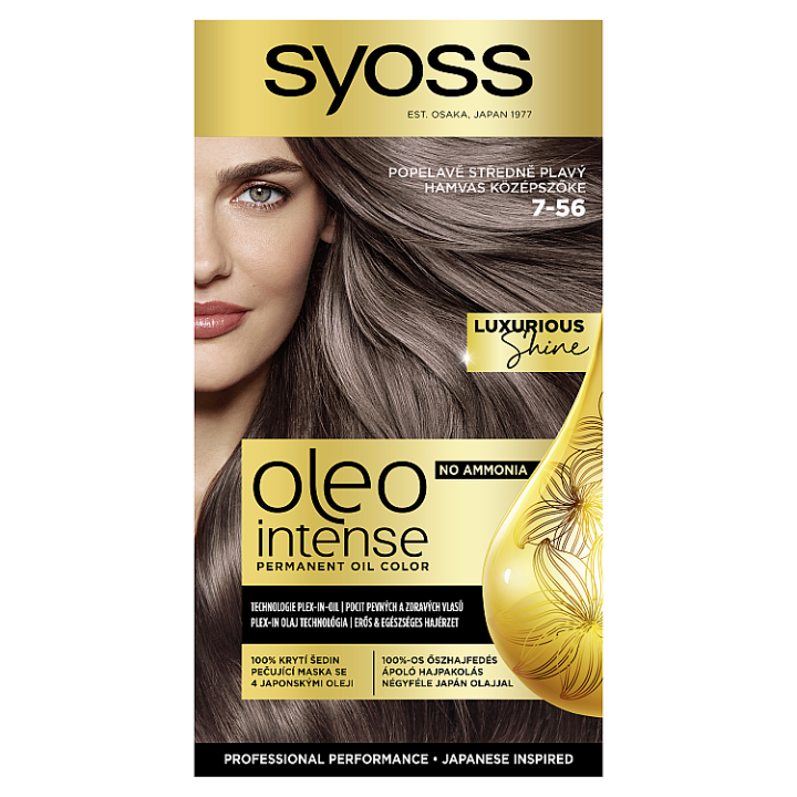 E-shop Syoss Oleo Intense barva na vlasy Popelavě středně plavý 7-56
