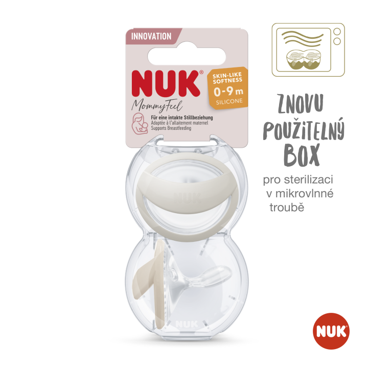 NUK Dudlík MommyFeel 0-9m 2 ks BOX