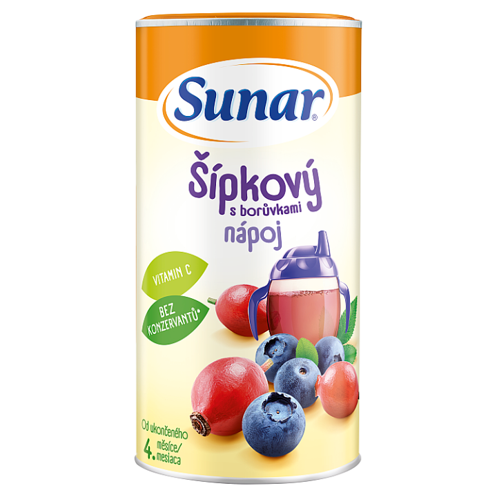E-shop Sunar rozpustný nápoj šípkový s borůvkami 200g