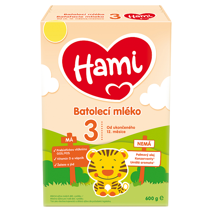 E-shop Hami 3 batolecí mléko od uk. 12. měsíce 600g