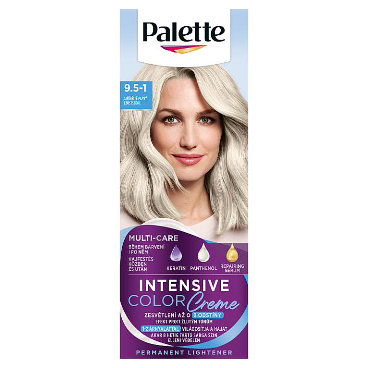 E-shop Palette Intensive Color Creme barva na vlasy Stříbřitě plavý 9.5-1